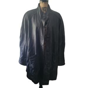 Size 18/20 vintage black leather jacket